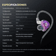 thumbnail image 2 of Audífonos in-ear gamer BLOOSOM Popcorn BASS X8 PRO Color Violeta, 2 of 4