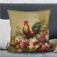 thumbnail image 2 of FOR U DESIGNS Rooster Chicken Peony Pattern 3 Pack RV Dinette Cushion Covers Washable Camper Cushion Slipcover Scratch-Resistant Sofa Chair Cover Pillowcase Camper Seat Covers Dinette Booth, 2 of 8