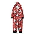thumbnail image 5 of Hwmodou Family Christmas Pajamas Matching Set Cozy Homewear Snowflake Reindeer Print Hooded Loungewear Holiday Santa Claus Sleepwear Xmas Pjs Set For Couples And Kids, 5 of 7