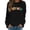 Black, variant on Women's Mom Sweatshirt: Mom Life Long Sleeve Alphabet Print Embroidered Round Neck Pullover Hoodie Hot Hoodie