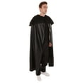 thumbnail image 4 of HPO | Adult Men's Faux Fur Cape | Black Color Halloween Costume, 4 of 8