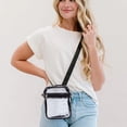 thumbnail image 4 of Clear Bag for Stadium Events, Clear Purses for Women Men, Transparent Crossbody Bag, See Through Sling Backpack, Belt Bag for Concerts Sports Festivals, Black, 4 of 4