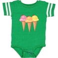 thumbnail image 3 of Inktastic 3 Scoops of Ice Cream Girls Baby Bodysuit, 3 of 5