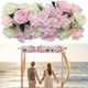 thumbnail image 3 of Decoración de pared con flores 3D: Rosas artificiales de adorno para baby shower. Rosa claro, 3 of 7