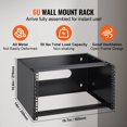 thumbnail image 4 of VEVOR 6U Wall Mount Network Rack 14 in/355.6 mm Depth Server Rack 50lbs/22.68kg, 4 of 12