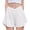 White, variant on Girls 2 In 1 Flowy Athletic Shorts With Spandex Liner V-Cross Waist Butterfly Skorts Running Shorts With Side Pockets For 5-14 Years Summer Sports Daily Wear