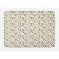 thumbnail image 1 of Floral Bath Mat, Vintage Craftwork Look Honey Bee Flowers Petals Print, Plush Bathroom Decor Mat with Non Slip Backing, 29.5" X 17.5", Ivory Multicolor, by Ambesonne, 1 of 2