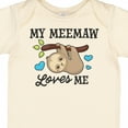 thumbnail image 4 of Inktastic My Meemaw Loves Me with Sloth and Hearts Boys or Girls Baby Bodysuit, 4 of 5