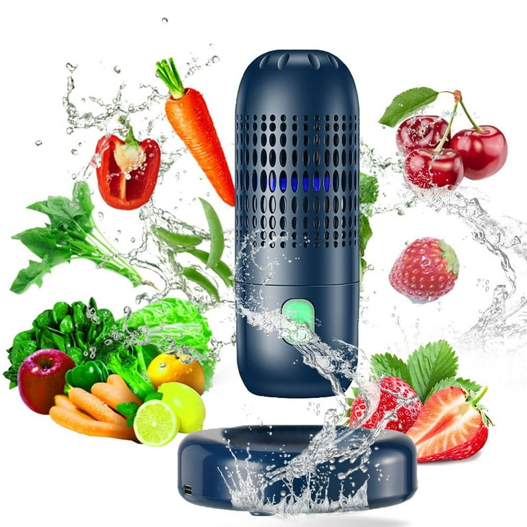 VegeClean Fruit and Vegetable Cleaner, Portable 4400mah Capsule Shape Fruit  & Vegetable Washing Machine, USB Rechargeable Fruit Cleaner Machine