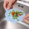 thumbnail image 4 of Advancent Filtro de red en forma de flor colador moderno fregadero desodorante decoración tapón Universal canal de agua cocina Suministros de limpieza para el hogar Azul, 4 of 6