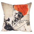 thumbnail image 4 of FOREIGN AFFAIRS HOME DECOR Multicolored Cotton Rajasthani Musician Partially Embroidered Throw Pillow, 4 of 4