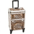 thumbnail image 4 of Sunrise I3261LPBR Leopard Trolley Makeup Case - I3261, 4 of 4