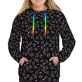 thumbnail image 3 of KLL Cool Skull Love for Womens Pullover Hoodie with Pocket Hooded Long Sleeve Shirts Sweatshirt for Women-XX-Large, 3 of 7