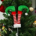 thumbnail image 3 of BinKFF 9.5'' Elf Legs for Christmas Tree Christmas Elf Stuffed Legs Stuck Tree Topper Decorations for Xmas Holiday Indoor Outdoor Decor Party Ornaments and Decorations, 3 of 3