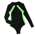 thumbnail image 6 of Women's Trendy Swimsuit One Piece High Leg Bathing Suit Plunge Brazilian Swimwear Athletic Suits Surfing Suit Jumpsuit Green,S, 6 of 6