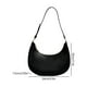 thumbnail image 2 of Bolso Underarm Mujeres Compras Casual Media Luna Bolsos PU Elegantes Bolsos Negro, 2 of 2