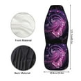thumbnail image 5 of Renewold Butterfly Galaxy Violet Car Seat Cover Front Seats Only, Auto Interior Decor Front Car Seats Protector Vehicle Bucket Car Seat Covers for Women Men, 5 of 7