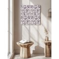 thumbnail image 6 of Wall Art Prints, Farmhouse Purple Framed Canvas Prints for Bedroom Living Room Bathroom Office, Vintage Flower Leaf Botanical Plant Gallery Wrap Wall Art Poster for Gifts Home Decor 28"x28", 6 of 9