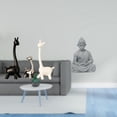 thumbnail image 2 of Estatua de alce y ciervo,Estatua de jirafa de cerámica,adorno moderno para decoración del hogar,Estatua de mono,Estatua de Buda Mono para Interiores y Exteriores Budista,Figuras en miniatura, 2 of 8