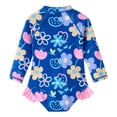 thumbnail image 6 of Girls One Piece Swimsuits Soft Ruffle Bathing Suit Cute Ruffle Girl Swimwear Swim Suit Color Block Girl Swimsuit Kids, 6 of 6