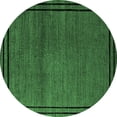 thumbnail image 1 of Ahgly Company Indoor Round Oriental Emerald Green Industrial Area Rugs, 3' Round, 1 of 4