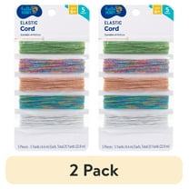 (2 pack) Hello Hobby Multicolor Elastic Rubber Cord, 5-Pack