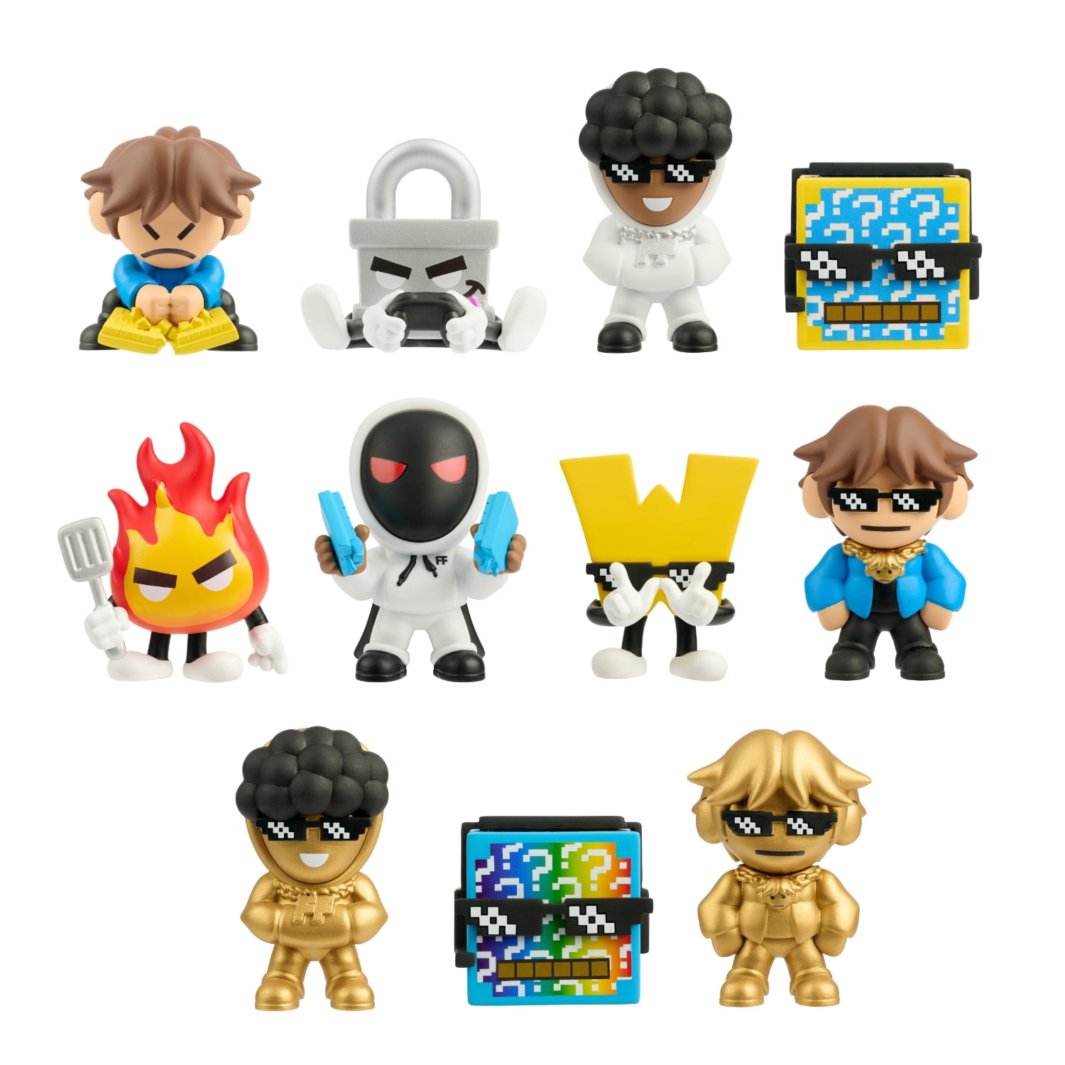 Caylus vs Foltyn Mystery Aura Mini Figures – Blind Box Collectible, 3” Surprise Figure, 11 to Collect, Rare Golden Aura Chase