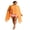 Orange, variant on Women Plus Size Poncho Shrug Summer Lightweight Sheer High Low Flowy Cape Tops Loose Beach Cover up for Party Club