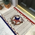 thumbnail image 6 of Hwkond Party Supplies & Decor Patriotic Welcome Doormat Retro American Flags Door Mat With Slip Resistants Rubber Vintage Linen Floor Mat For 4th Of July Independence Day Indoor Outdoor Home, 6 of 8
