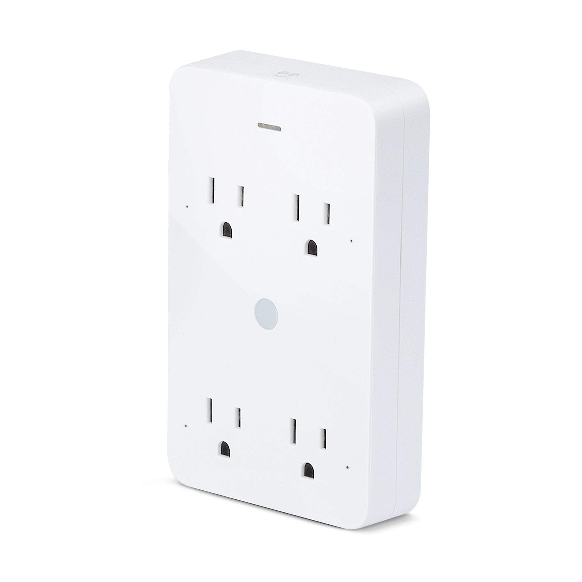 Geeni Smart Wi-Fi 4 Outlet Plug with Surge Protection, – No Hub Required – Compatible with Alexa, Google Home, White – 1-Pack