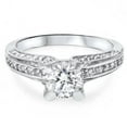 thumbnail image 3 of Pompeii 1 1/2ct Diamond Heirloom Engagement Ring 14K White Gold (G/H,I1), 3 of 4