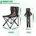 thumbnail image 3 of 600D Oxford Camping Chair Portable Foldable Chair Supports 220 lbs for Picnic, Fishing, Backpacking Abstract Shapes Pattern, 3 of 8