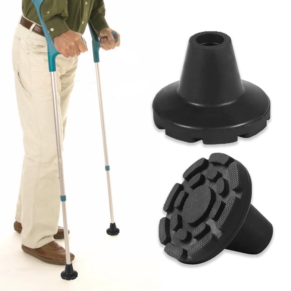 Puntas para muletas de antebrazo Eblow de 19 mm (3/4 de pulgada), antideslizantes, de goma (2 unidades)