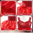 thumbnail image 4 of Duryarhall Tutu Dress for Girls Sparkly Sequin Tulle Princess Birthday Party Dress for Toddler Girls Prom Ball Gown, 4-12T, 4 of 5