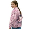 thumbnail image 4 of Xoenoiee Axolotl Cherry Blossom Print Half Zip Pullover for Girls Teens Long Sleeve Sweatshirts Quarter Zipper Fall Winter Outfits Clothes 2025, Size 13-14 Years, 4 of 7
