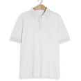 thumbnail image 3 of Felirenzacia Men’s Quick Dry Polo, Short Sleeve Performance Textured Golf Shirt with Moisture Wicking Fabric, White,XL, 3 of 7