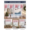 thumbnail image 6 of Valances for Windows Christmas Snowman Rod Pocket Cafe Window Treatments Valance Curtains for Kitchen Bathroom Laundry Basement Windows 60"x18", 6 of 7