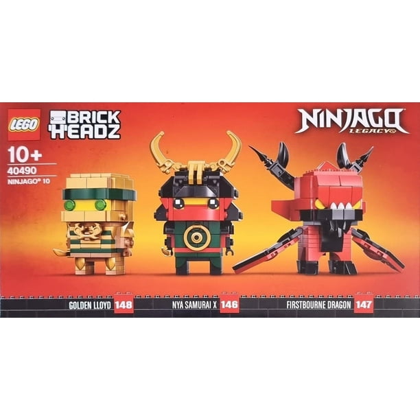 LEGO BrickHeadz Ninjago Legacy 10th Anniversary 40490 - Walmart.com ...