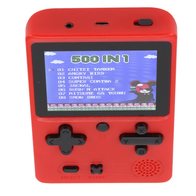 Consola de juegos con pantalla a color, consola de juegos portátil, consola de juegos retro recargable, consola de juegos portátil diseñada meticulosamente