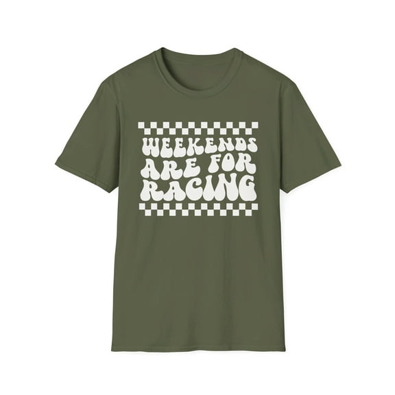 Womens Weekends Are For Racing t-Shirt, Race Day, Weekends and Racing Tee