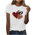 thumbnail image 6 of Valentines Shirts for Women Cute Love Heart Graphic Tees Short Sleeve Teacher Gift Tops, 6 of 8