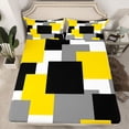 thumbnail image 2 of Castle Fairy Children Teens Minimalist Square Twin Sheet Sets,Vintage Geometric Bedding, 2 of 7