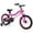 Pink, variant on Costway 16" LED Lighted Kids Bike with Adjustable Seat Coaster Brake Training Wheels Blue