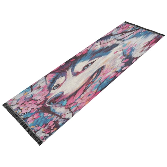 BZSMCE Runner Rug Classical Design Blossom Smiles Style Modern Pattern 72x23.5in Indoor Washable Rug