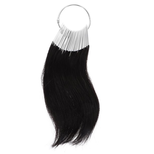 30 anillos de color para cabello humano, muestras de prueba de color (color de 3 grados)