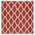 thumbnail image 2 of Safavieh Linden Gamal Geometric Indoor/Outdoor Area Rug, Red/Creme, 6'7" x 6'7" Square, 2 of 8
