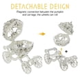 thumbnail image 4 of PAMINGONO 1pc Pumpkin Carriage Centerpiece – Tabletop Trinket Box & Jewelry Holder – Rhinestone Alloy Carriage Craft for Home Decoration, 4 of 8
