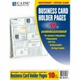 thumbnail image 4 of C-Line Business Card Binder Pages, Holds 20 Cards, 8 1/8 x 11 1/4, Clear, 10/Pack, 4 of 6