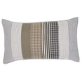 thumbnail image 3 of VHC Brands Ashmont Quilted King Sham Cozy Soft Cotton Pillow Cover Farmhouse Country Rustic Gray White Tan 21x37, 3 of 4