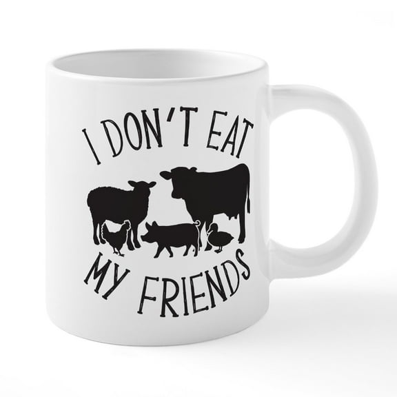 CafePress - I Don't Eat My Friends - 20 Oz White Ceramic Mega Mug